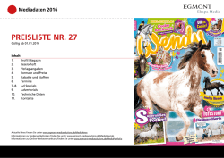 preisliste nr. 27 - Egmont MediaSolutions