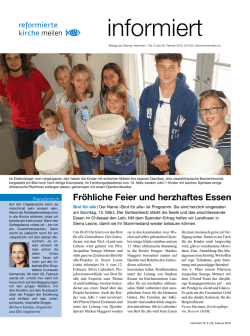 informiert - Kirchgemeinde Meilen