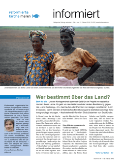 informiert Meilen Nr. 4-2016 vom 12. Februar