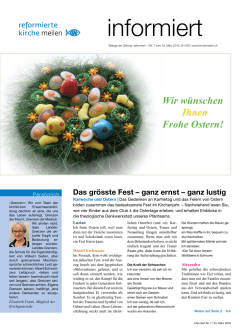 informiert Meilen Nr. 7-2016 vom 24. M&auml;rz