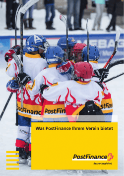 Was PostFinance Ihrem Verein bietet