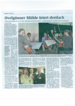 Ovelgönner Mühle feiert dreifach