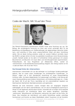 Hintergrundmaterial zur Intervention