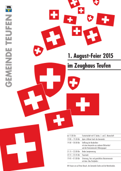 1. August-Feier 2015 im Zeughaus Teufen