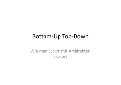 Bottom-Up Top-Down - Scrum-Day