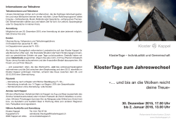 151230 Detailprogramm KlosterTage