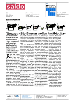 Tierarzt: «Bio Bauern wollen Antibiotika