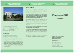 Programm 2016 - Bauern- und Winzerverband Rheinland