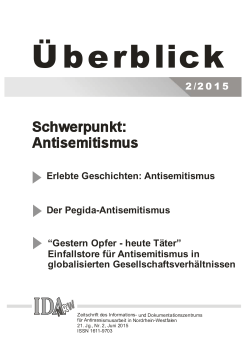 Der Pegida-Antisemitismus - IDA-NRW