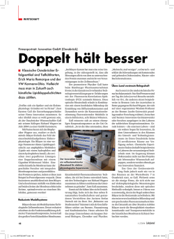 Doppelt h&auml;lt besser