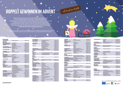 DOPPELT GEWINNEN IM ADVENT