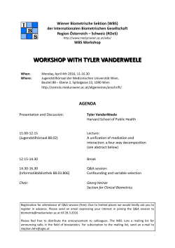 workshop with tyler vanderweele