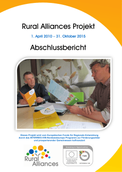 Rural Alliances Projekt Abschlussbericht