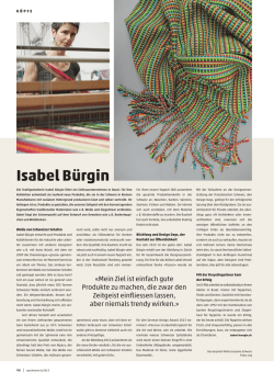 Isabel B&uuml;rgin