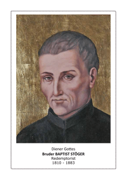 Diener Gottes Bruder BAPTIST ST&Ouml;GER