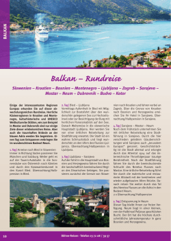 Balkan – Rundreise - Daehne