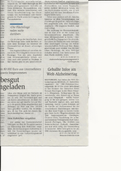 der Flüchtlingsarbeit notwendig und ge