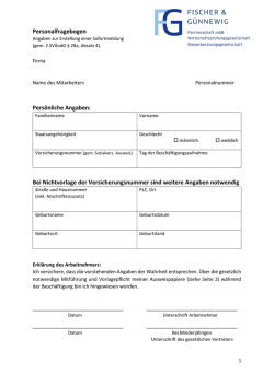 Personalfragebogen (Sofortmeldung) – (Download als PDF)