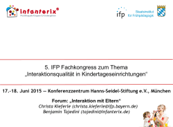 Input von Benjamin Tajedini, Dachverband Bayerischer Tr&auml;ger f&uuml;r