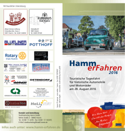 Infos auch unter: www.hamm-erfahren.de