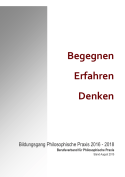 Begegnen Erfahren Denken