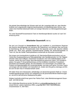 Mitarbeiter Sauerstoff (100 %)