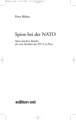 Spion bei der NATO - Eulenspiegel Verlagsgruppe
