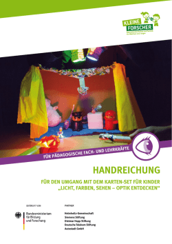 handreichung - Haus der kleinen Forscher
