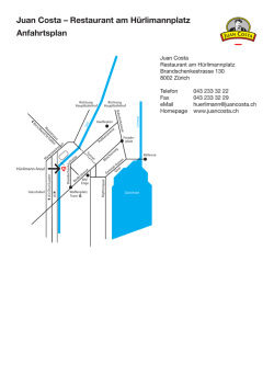 Juan Costa &ndash; Restaurant am H&uuml;rlimannplatz Anfahrtsplan