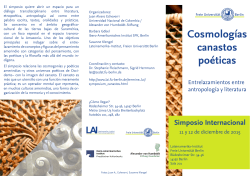 Cosmologías canastos poéticas - Lateinamerika-Institut