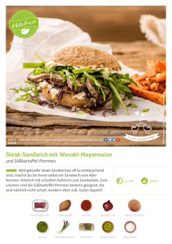 Steak-Sandwich mit Wasabi-Mayonnaise und