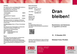 Dran bleiben!