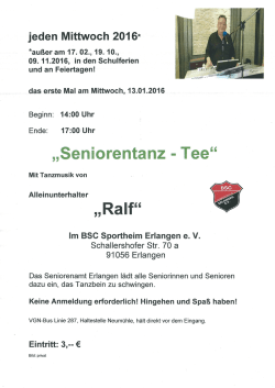 jeden Mittwoch 2016*