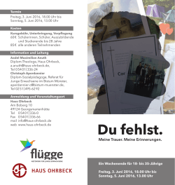 Du fehlst - Bistum M&uuml;nster