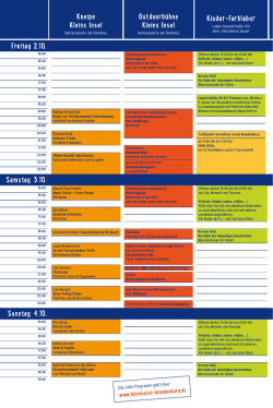 Festival-Programm