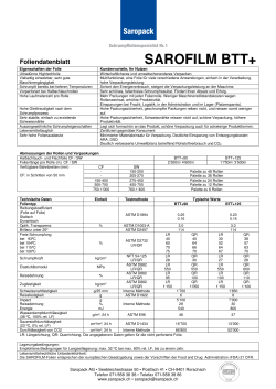 Sarofilm BTT - Saropack AG