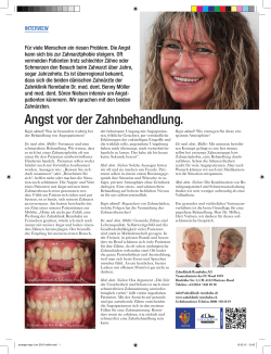 Angst vor der Zahnbehandlung - Patientenbericht