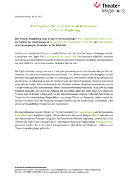 Das Tagebuch der Anne Frank« als