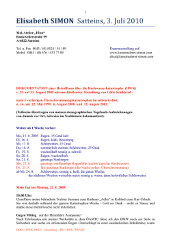 Hochwasser-Tagebuch - Vorarlberger Nachrichten