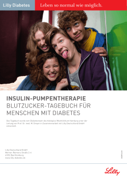 InsulIn-pumpEnthErapIE BLuTZuckeR