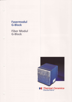 Fasermodul G-Block Fiber Modul G-Block
