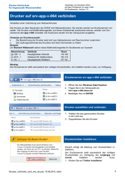 Drucker auf srv-app-v-064 verbinden - StudiPortal :: Departement f&uuml;r