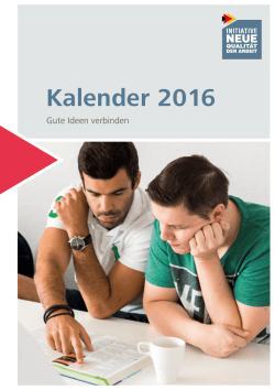 Gute Ideen verbinden - Initiative Neue Qualit&auml;t der Arbeit
