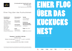 Einer flog &uuml;ber das Kuckucksnest