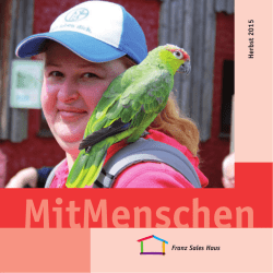 Herbst 2015 - Franz Sales Haus