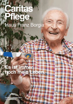 Infofolder Haus Franz Borgia