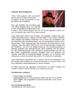 franz weihsmann - artstudio alpha welcome