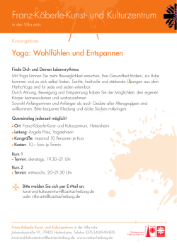 Yogakurs im Franz-Köberle-Kunst