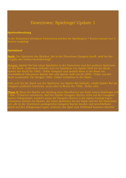 Downtown: Spielregel Update 1