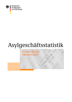 Oktober 2015 - Bundesamt f&uuml;r Migration und Fl&uuml;chtlinge